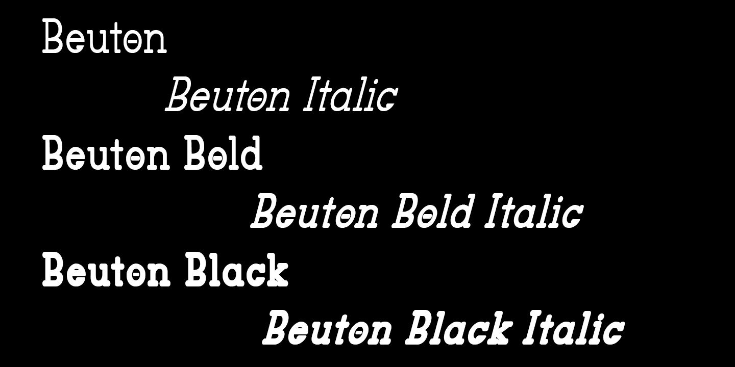 Beispiel einer Beuton-Schriftart #3