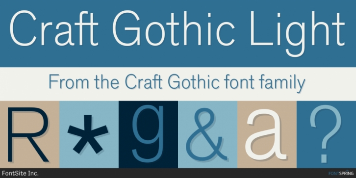 Beispiel einer Craft Gothic-Schriftart #2