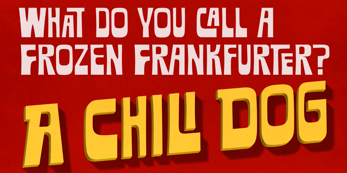 Beispiel einer Chilidog PB-Schriftart #4