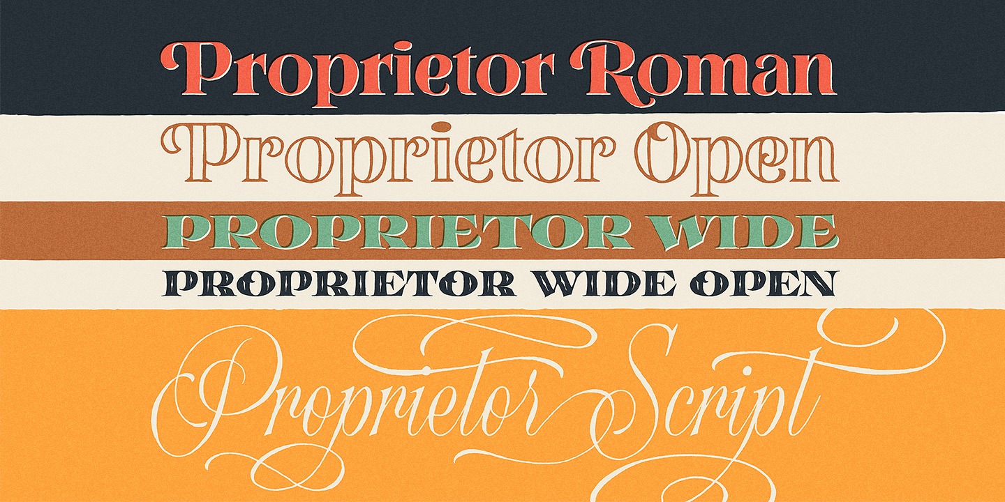 Beispiel einer Proprietor-Schriftart #7