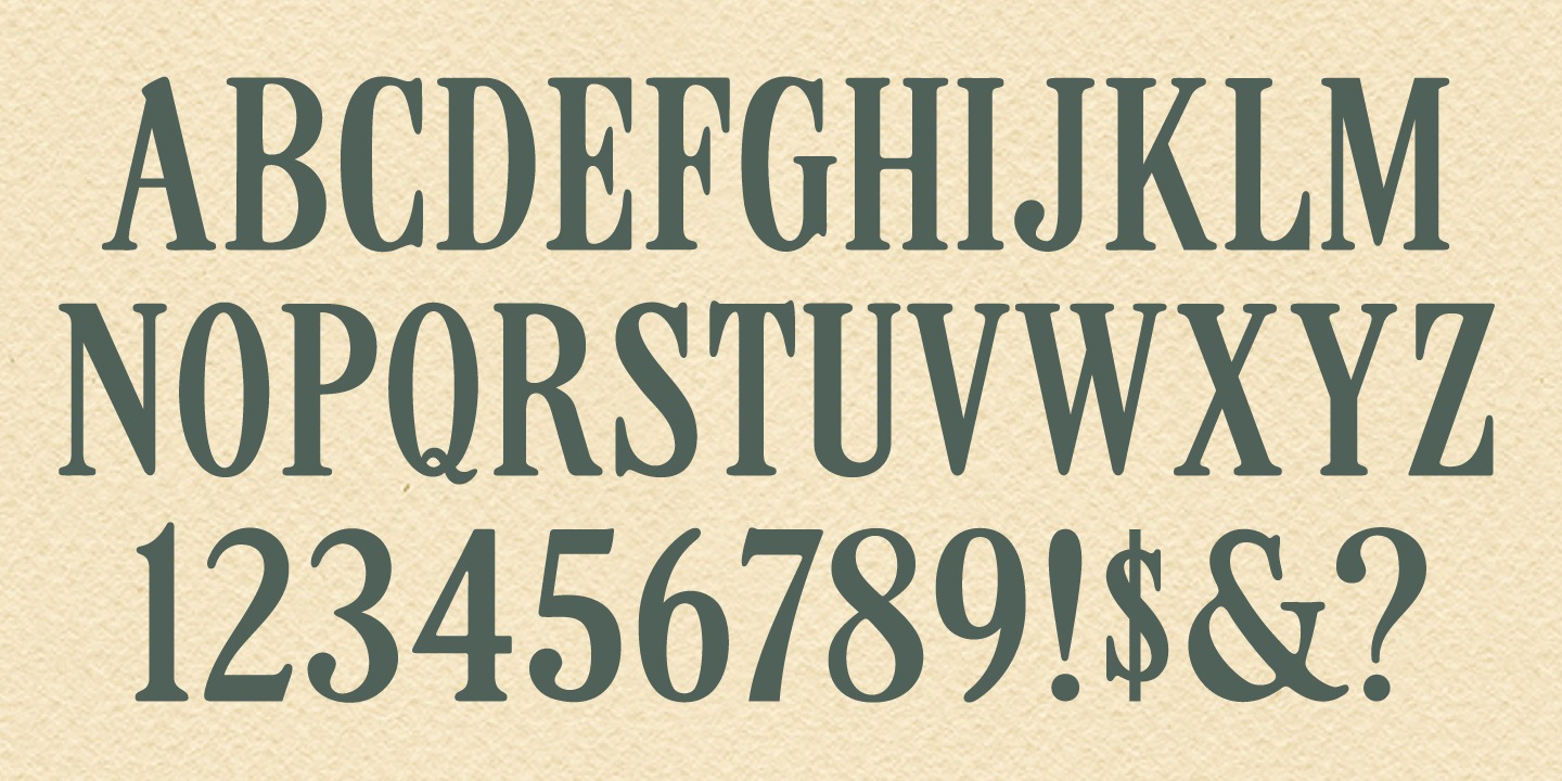 Beispiel einer MPI Roman Condensed-Schriftart #2