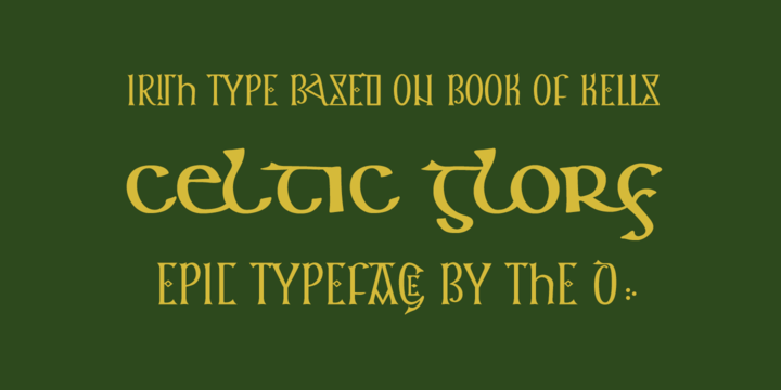 Beispiel einer Keltichi-Schriftart #2