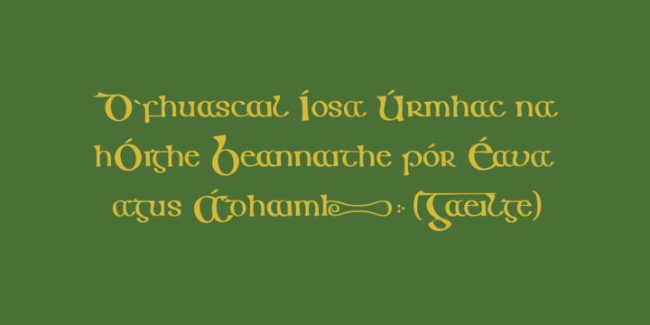 Beispiel einer Keltichi-Schriftart #3