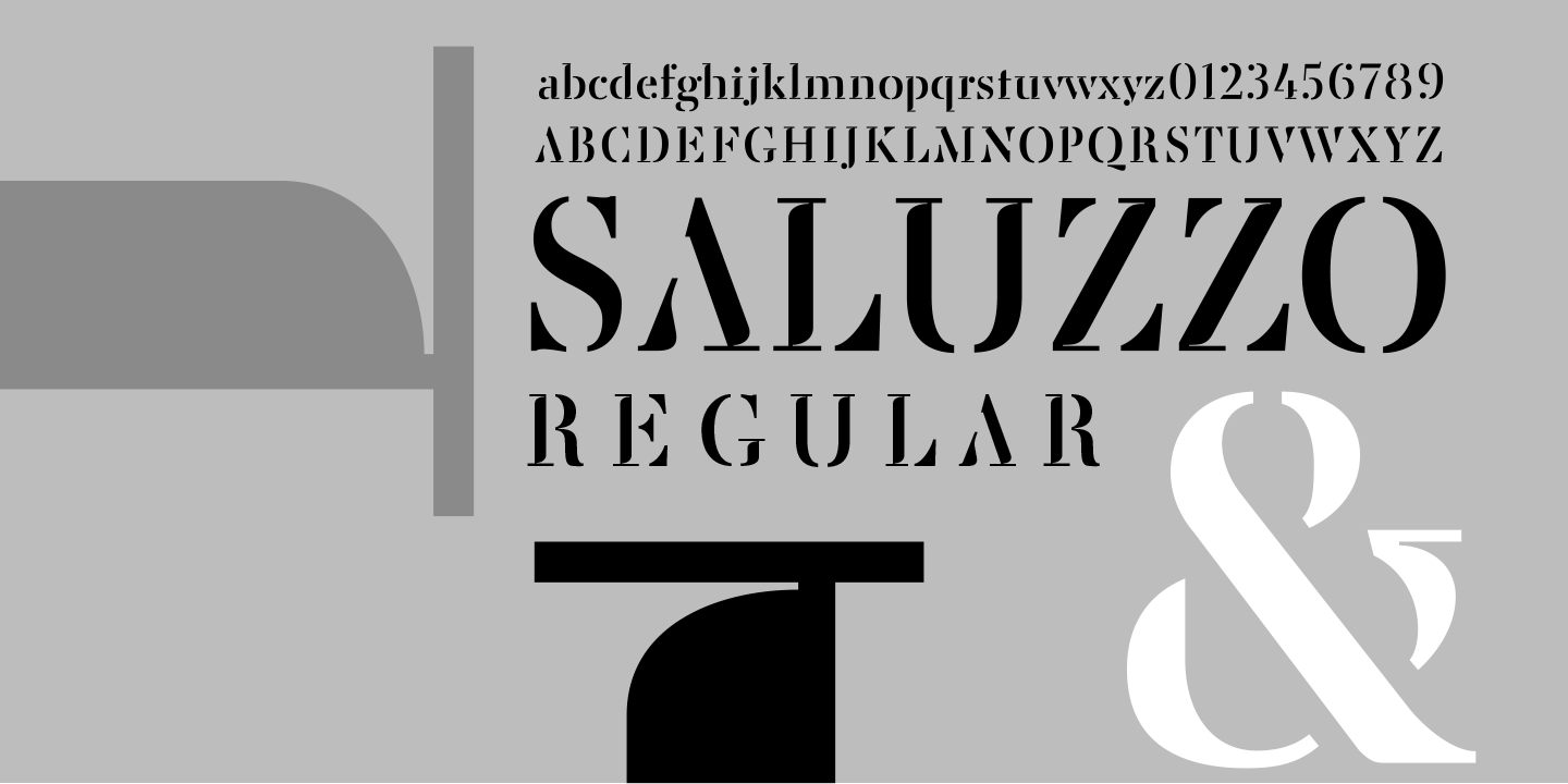 Beispiel einer Saluzzo-Schriftart #2