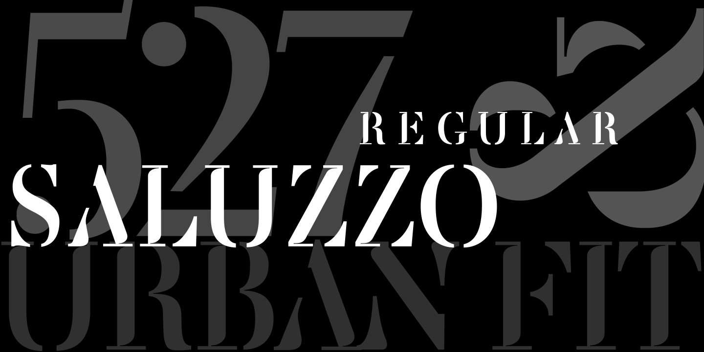 Beispiel einer Saluzzo-Schriftart #4