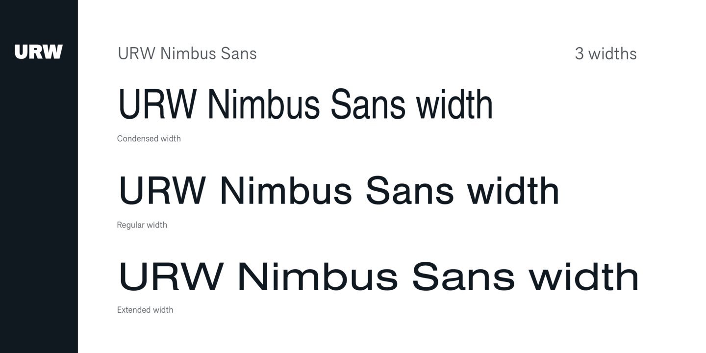 Beispiel einer Nimbus Sans CHS-Schriftart #4