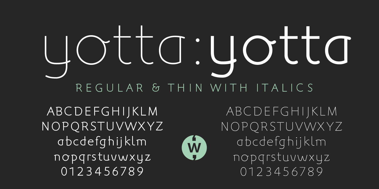 Beispiel einer Yotta-Schriftart #2