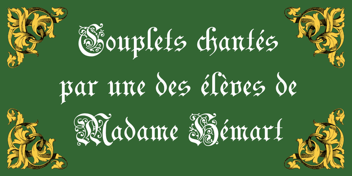 Beispiel einer Celebration-Schriftart #2