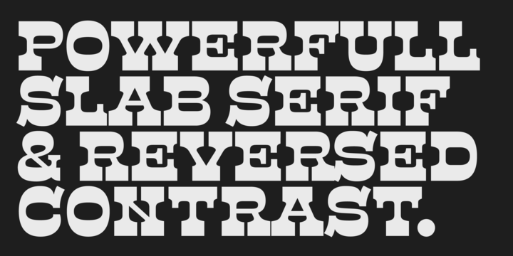 Beispiel einer Presley Slab-Schriftart #3