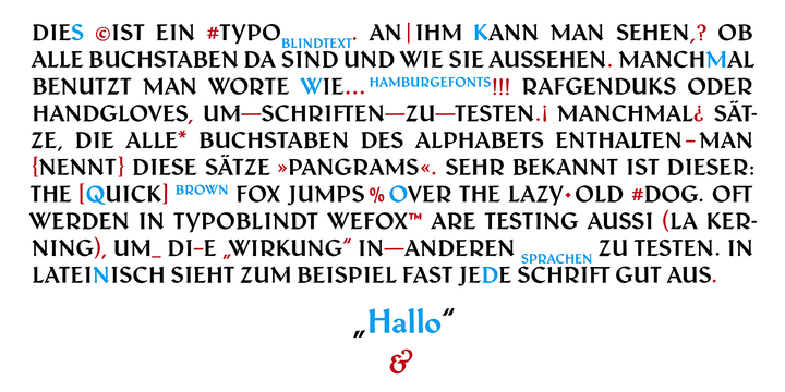 Beispiel einer Schneidler Latein-Schriftart #2