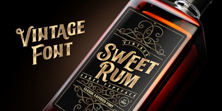 Beispiel einer Sweet Rum-Schriftart #4