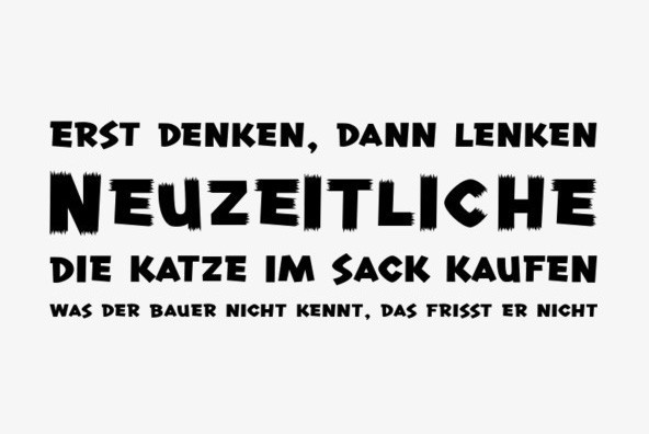 Beispiel einer Roast Beef BTN-Schriftart #3