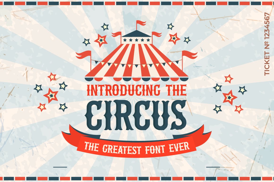 Beispiel einer The Circus-Schriftart #2