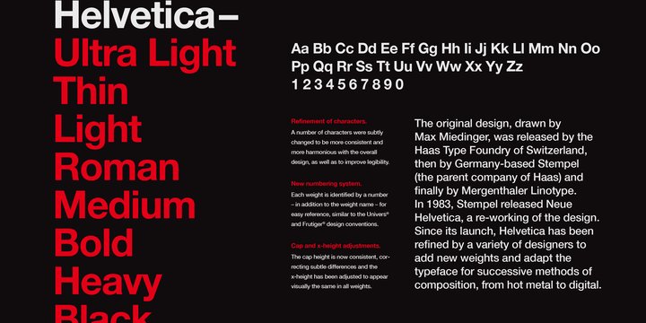Beispiel einer Helvetica LT-Schriftart #3