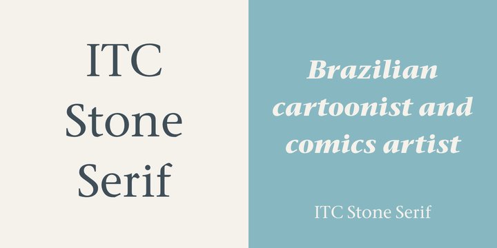 Beispiel einer ITC Stone Serif-Schriftart #3