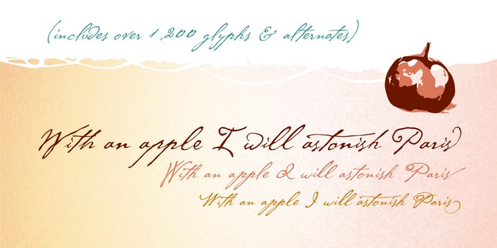 Beispiel einer P22 Cezanne-Schriftart #3