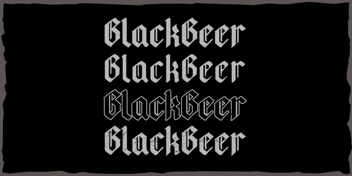 Beispiel einer Black Beer-Schriftart #4