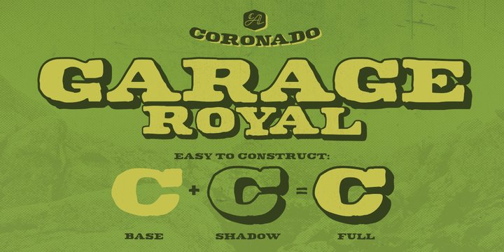 Beispiel einer CA Coronado-Schriftart #2