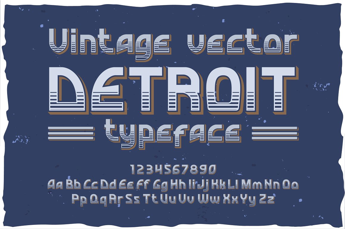 Beispiel einer Detroit-Schriftart #2