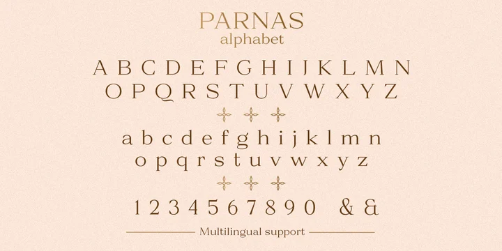 Beispiel einer Parnas-Schriftart #3