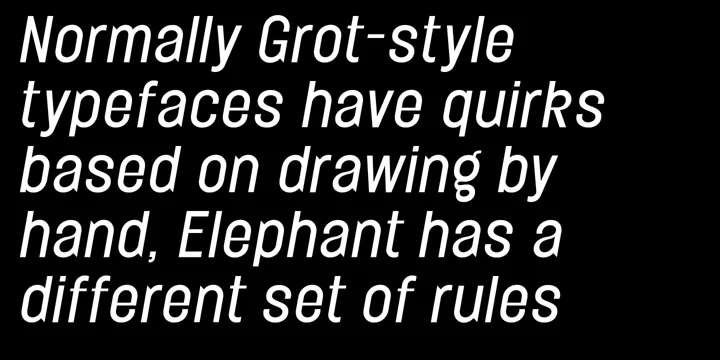 Beispiel einer Elephant-Schriftart #4
