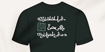 Beispiel einer Arabic Script-Schriftart #2