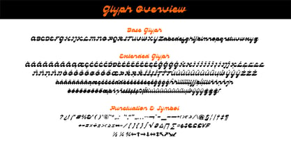 Beispiel einer Dulblak Script-Schriftart #3
