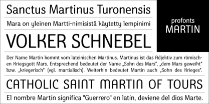 Beispiel einer Martin-Schriftart #2