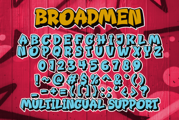 Beispiel einer Broadmen-Schriftart #2