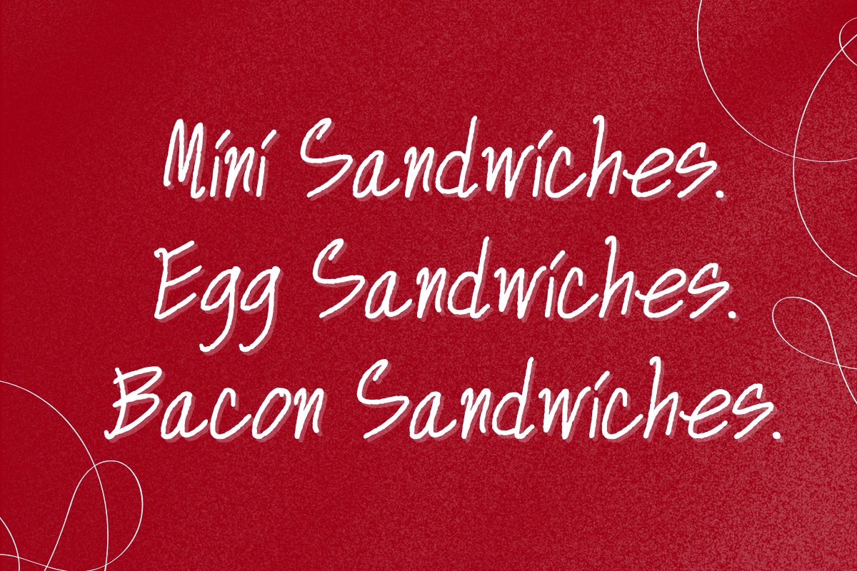 Beispiel einer Mini Sandwiches-Schriftart #5