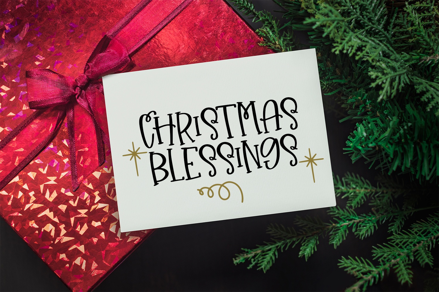 Beispiel einer Christmas Wishes-Schriftart #4