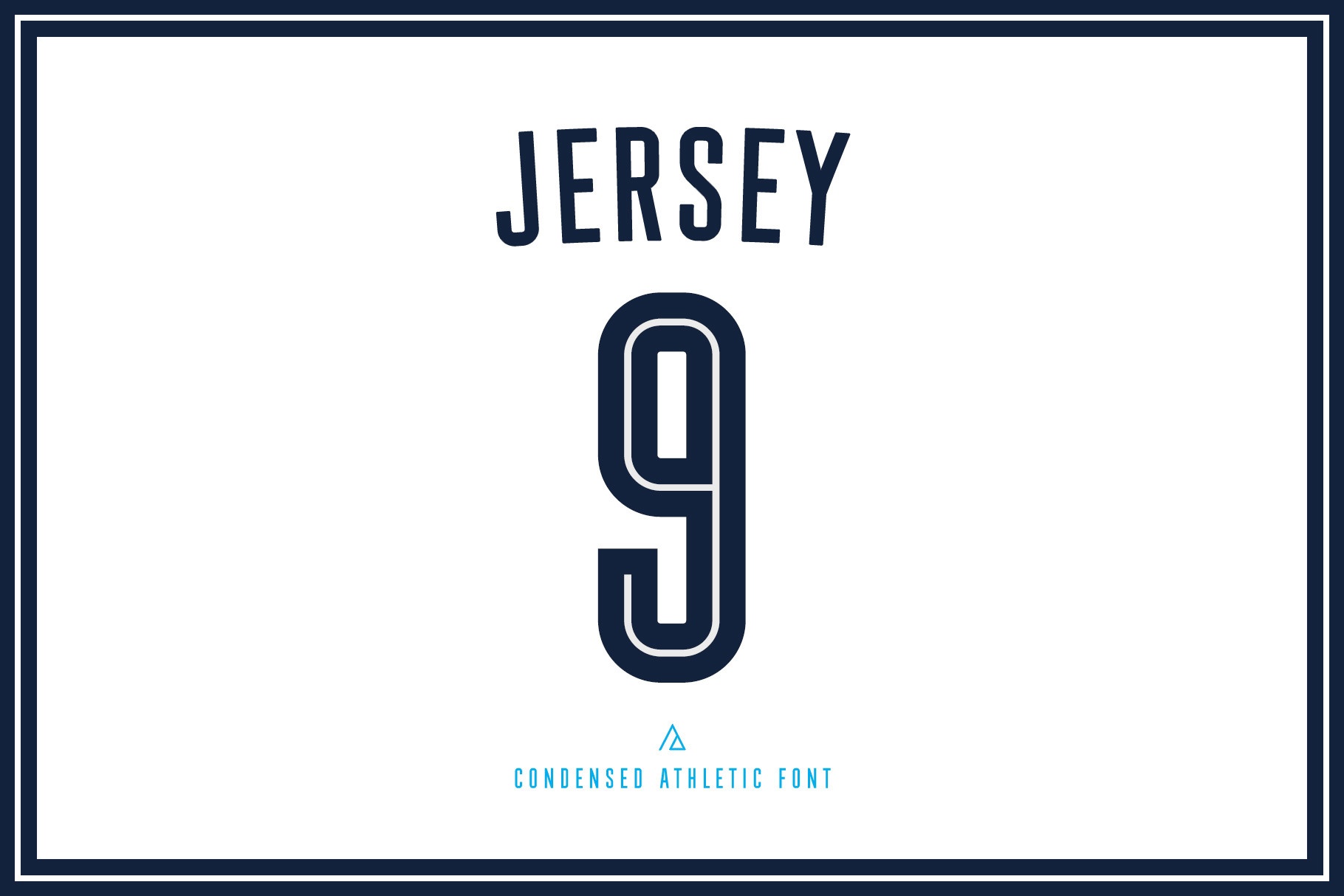 Beispiel einer Jersey-Schriftart #4