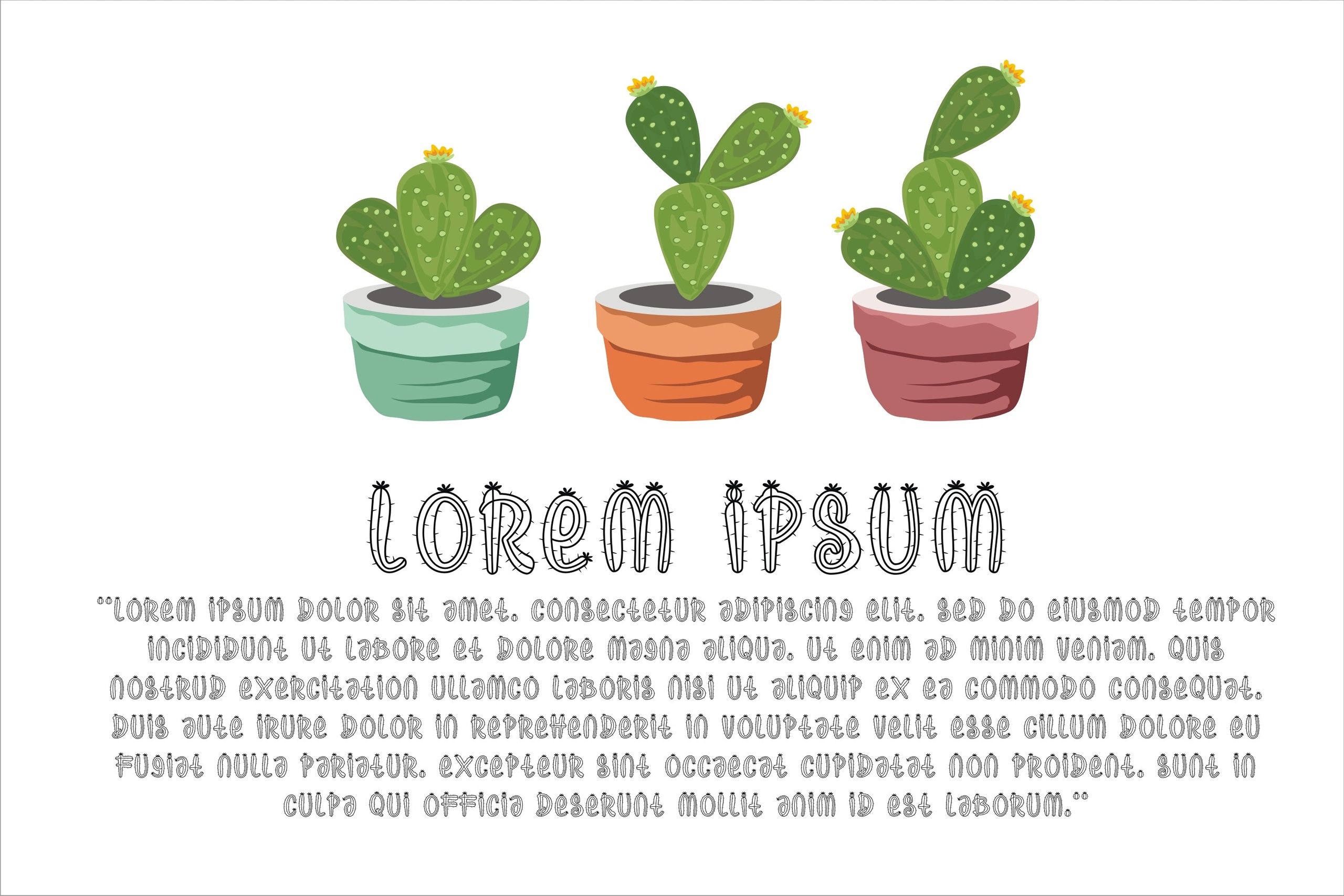 Beispiel einer Cactus Plants-Schriftart #2