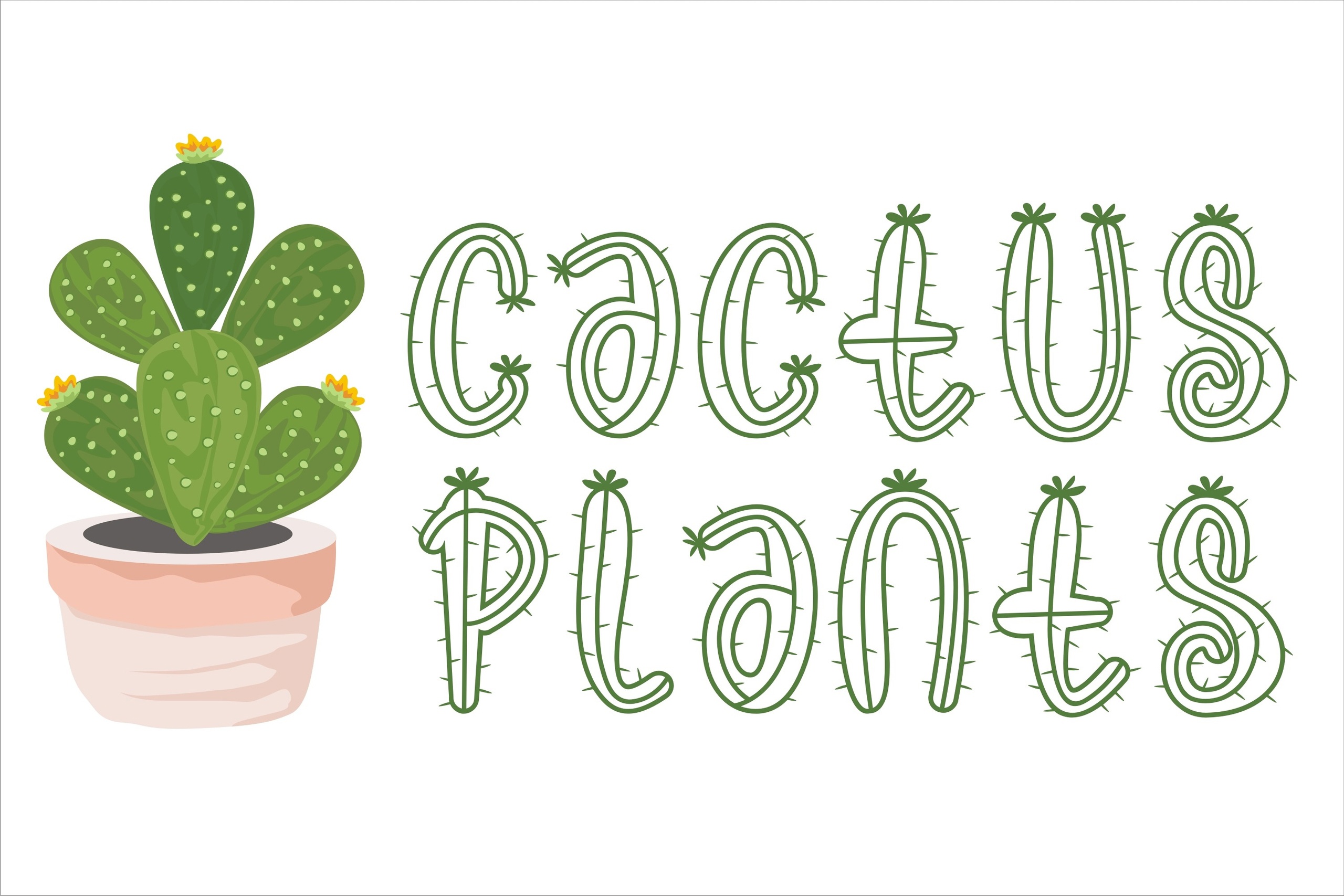 Beispiel einer Cactus Plants-Schriftart #4