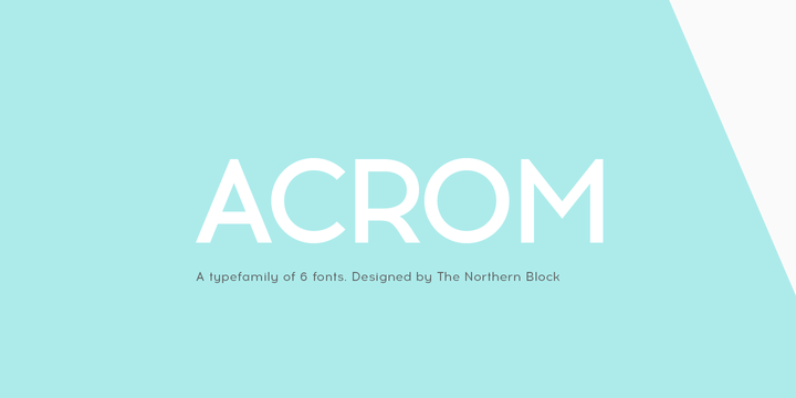 Schriftart Acrom