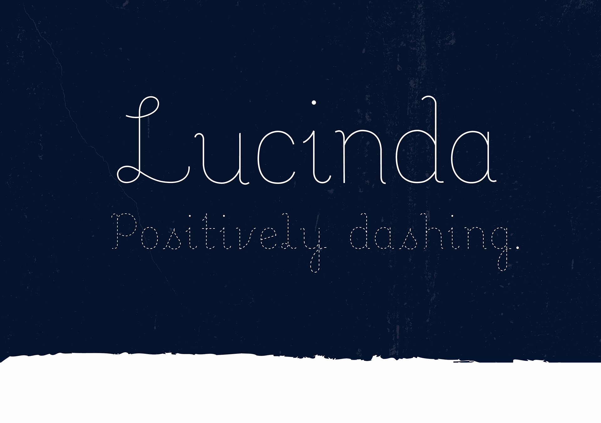 Beispiel einer Lucinda-Schriftart #1