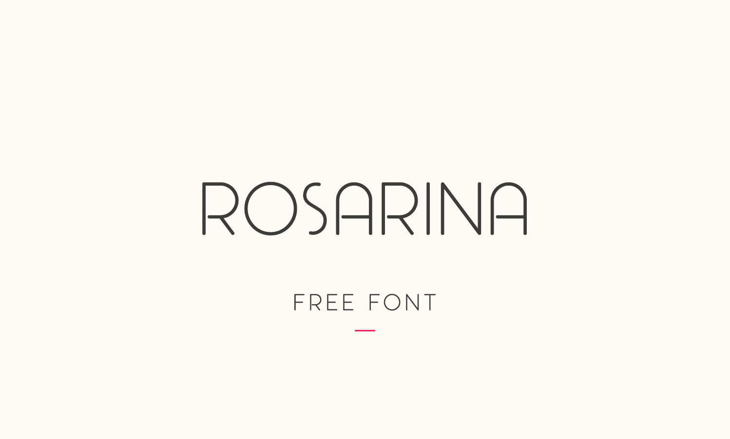 Beispiel einer Rosarina-Schriftart #1