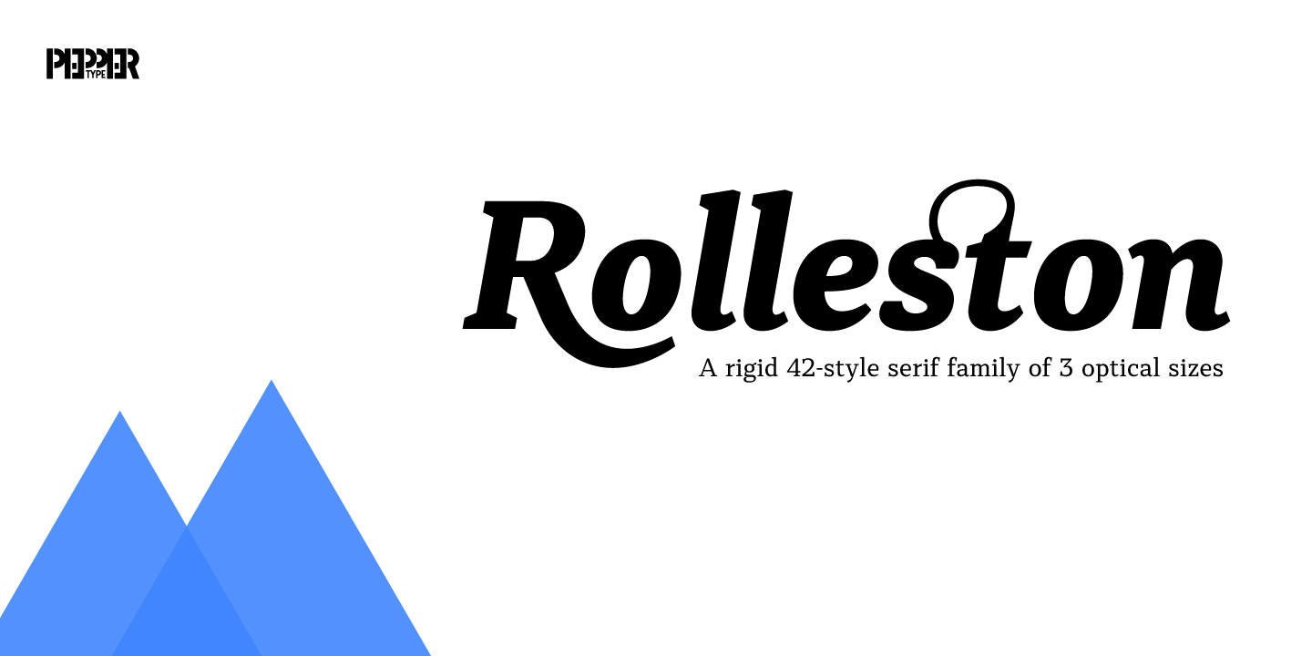 Beispiel einer Rolleston Title Light-Schriftart #1