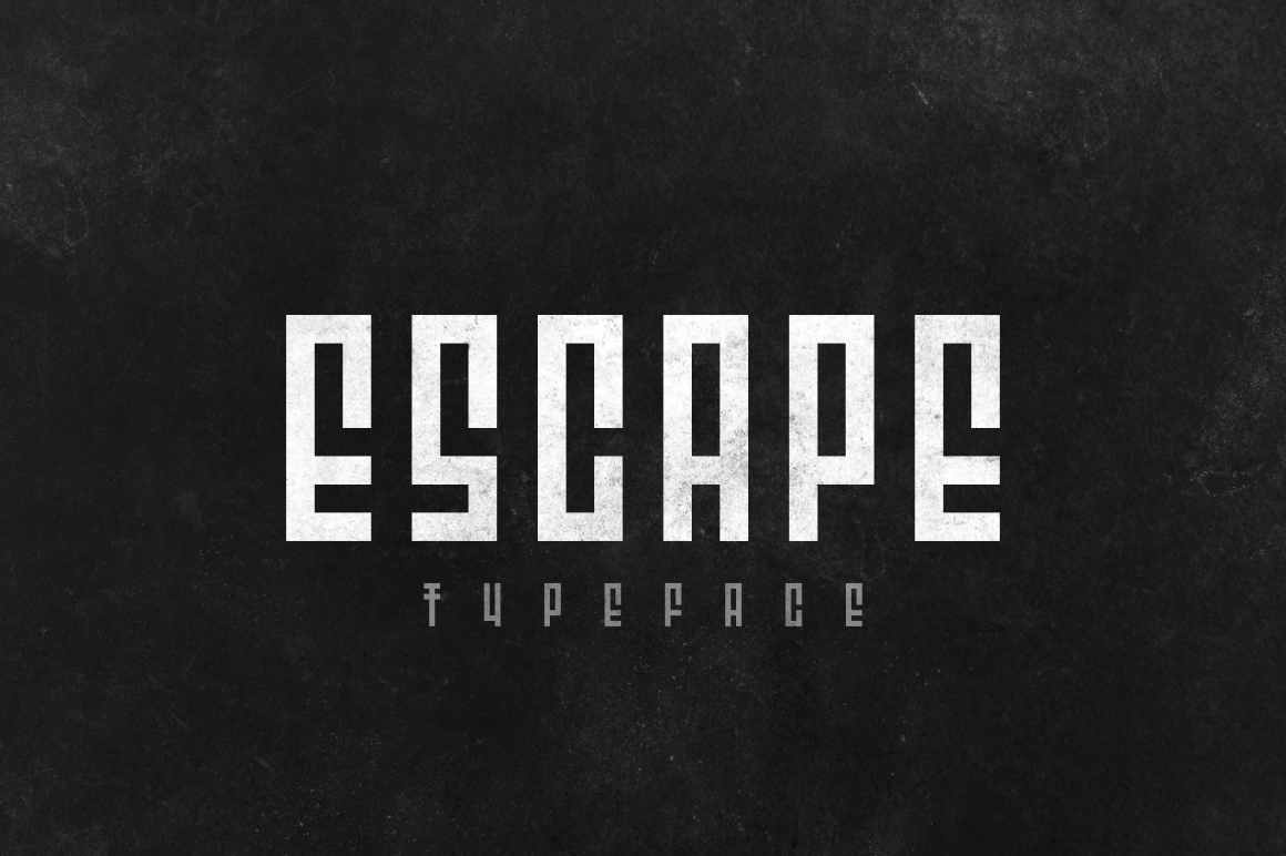 Beispiel einer Escape-Schriftart #1