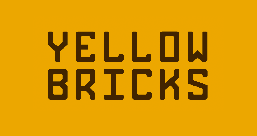 Beispiel einer Bricks-Schriftart #1