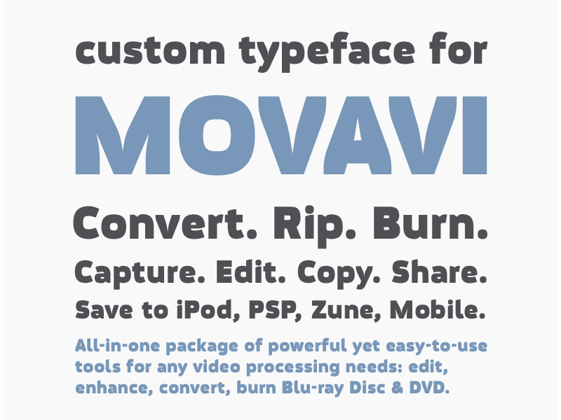 Schriftart Movavi Grotesque