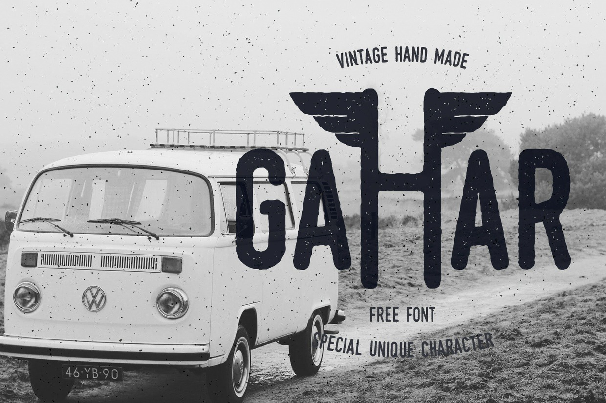 Schriftart Gahar