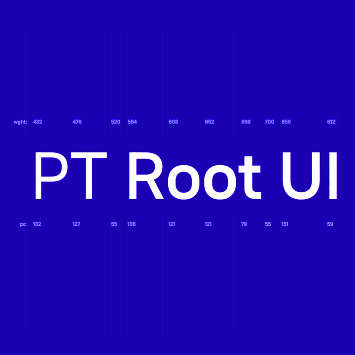 Beispiel einer PT Root UI-Schriftart #1