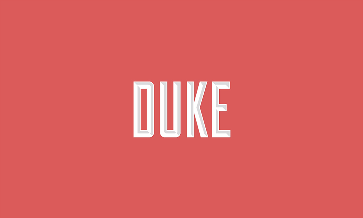 Beispiel einer Duke-Schriftart #1