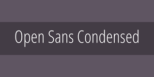 Beispiel einer Open Sans Condensed-Schriftart #1
