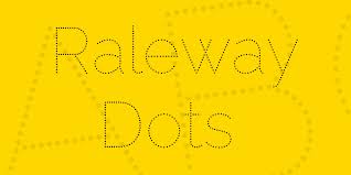 Beispiel einer Raleway Dots-Schriftart #1