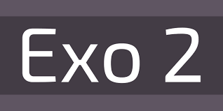 Beispiel einer Exo 2-Schriftart #1