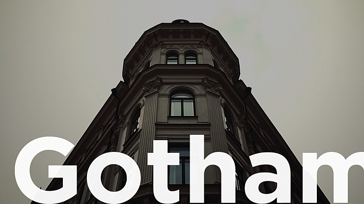 Beispiel einer Gotham Narrow Office-Schriftart #1