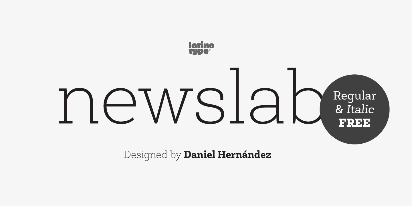 Schriftart Newslab