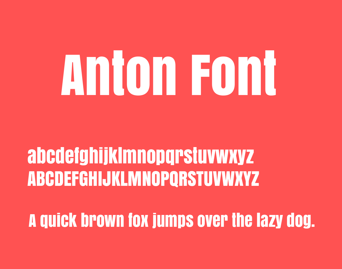 Beispiel einer Anton-Schriftart #1